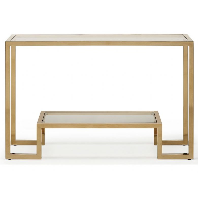 Carmelo Gold Console Table Carmelo Gold Console Table