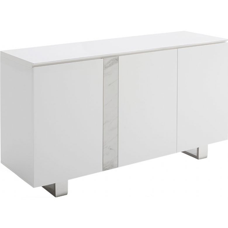 Bolzana White 3 Door Sideboard Bolzana White 3 Door Sideboard