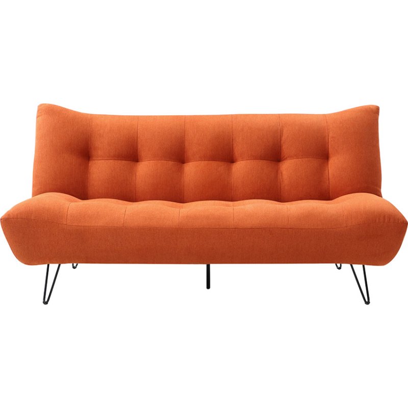 Marcello 3 Seater Orange Sofa Bed Marcello 3 Seater Orange Sofa Bed