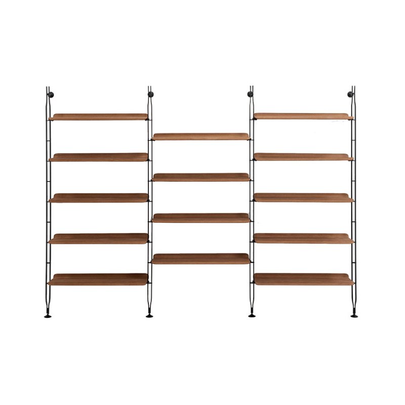 Adam Wood by Philippe Starck 14 Shelf Bookcase Dark Wood Adam Wood by Philippe Starck 14 Shelf Bookcase Dark Wood