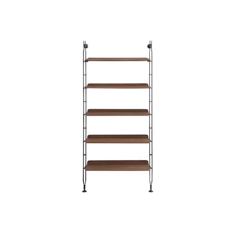 Adam Wood by Philippe Starck 5 Shelf Bookcase Dark Wood Adam Wood by Philippe Starck 5 Shelf Bookcase Dark Wood