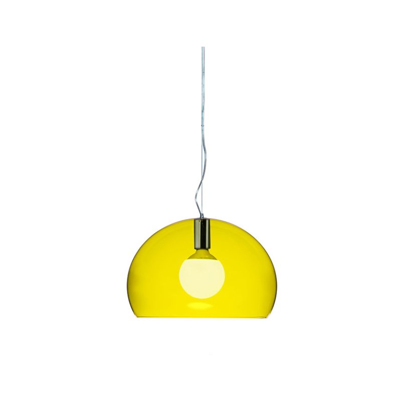 Kartell Fly by Ferruccio Laviani Small Yellow Lamp Kartell Fly by Ferruccio Laviani Small Yellow Lamp