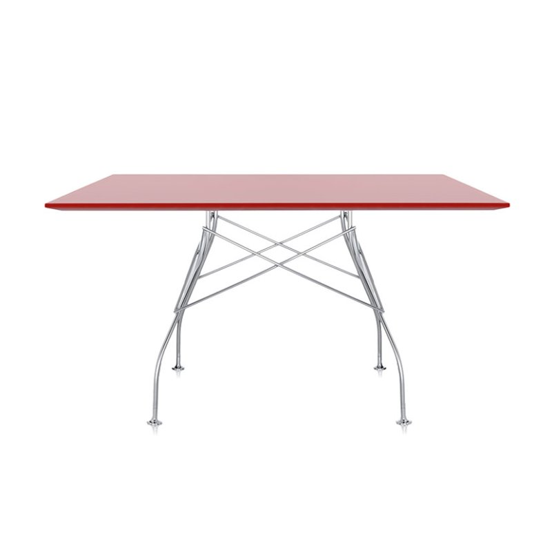 Glossy by Antonio Citterio Kartell Red Square Table Glossy by Antonio Citterio Kartell Red Square Table