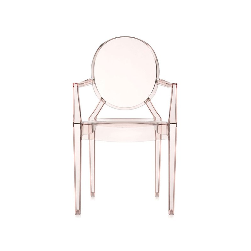 Louis Ghost by Philippe Starck Orange Sunset Chair Louis Ghost by Philippe Starck Orange Sunset Chair