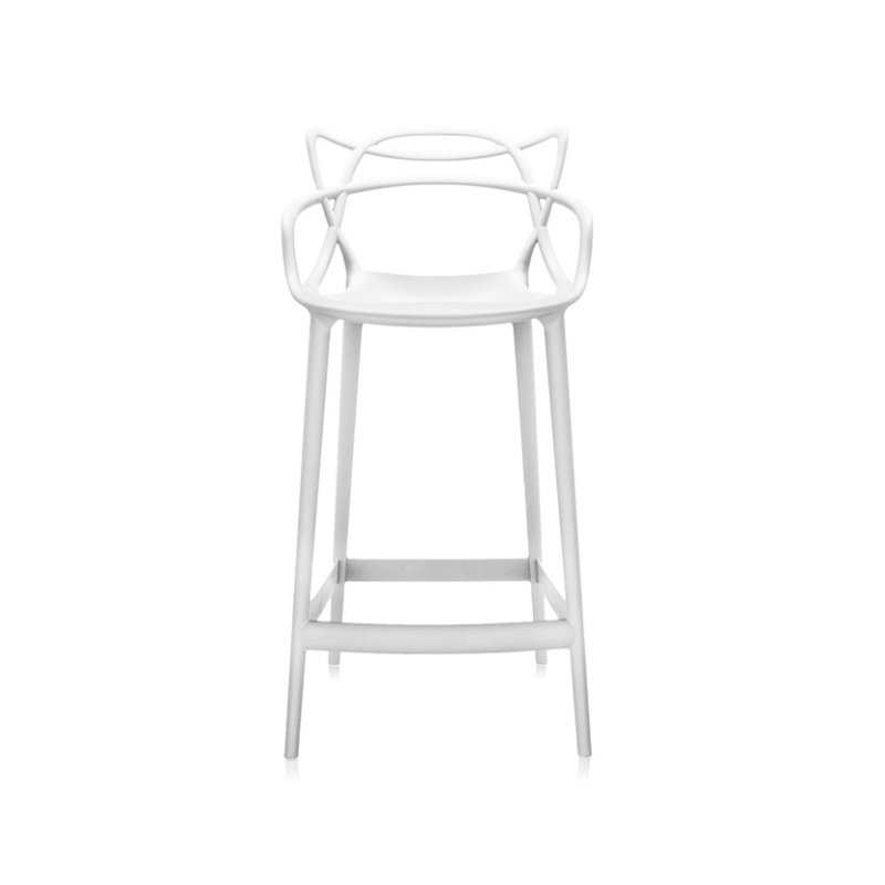 Masters by Phillippe Starck Stool H.65 White Masters by Phillippe Starck Stool H.65 White