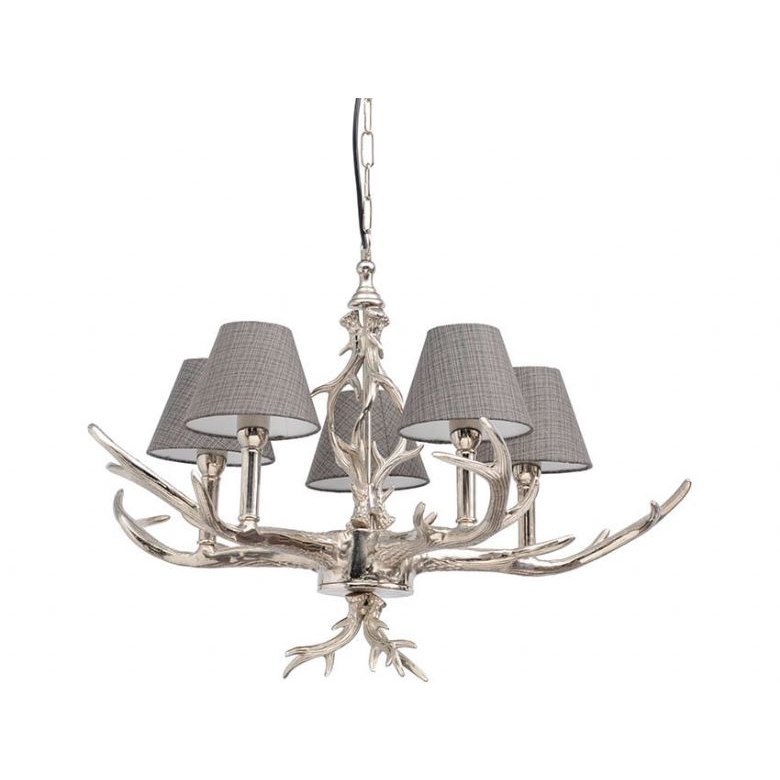 Nickel Antler Chandelier Nickel Antler Chandelier