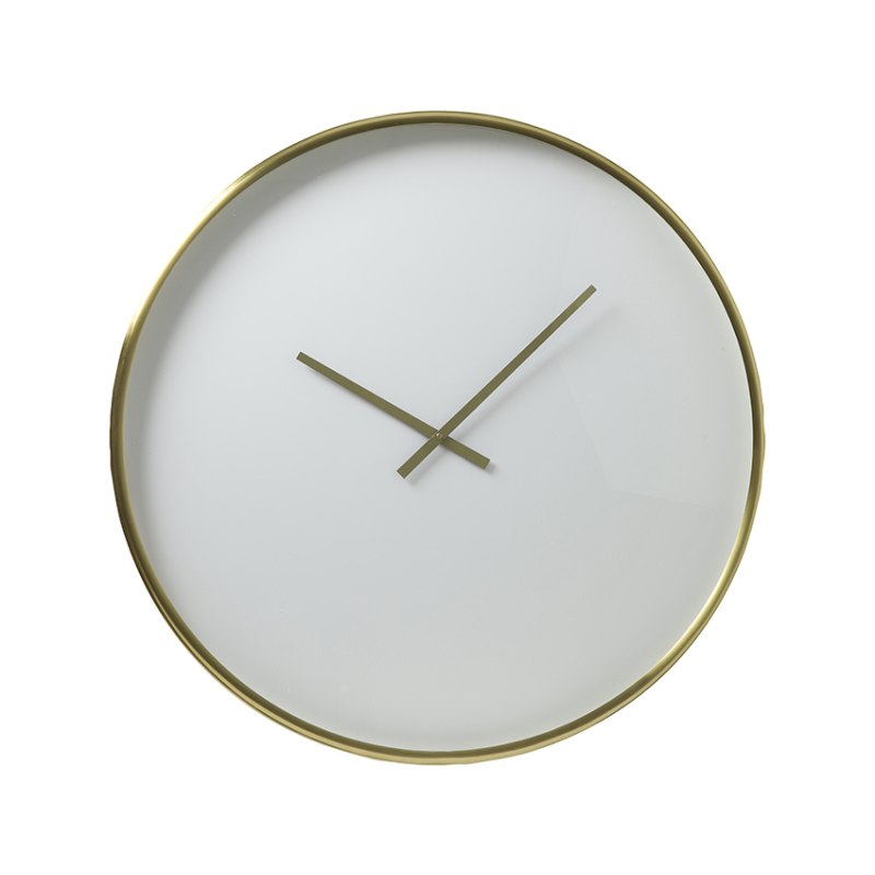 Seponi White Matt Bronze Clock Seponi White Matt Bronze Clock