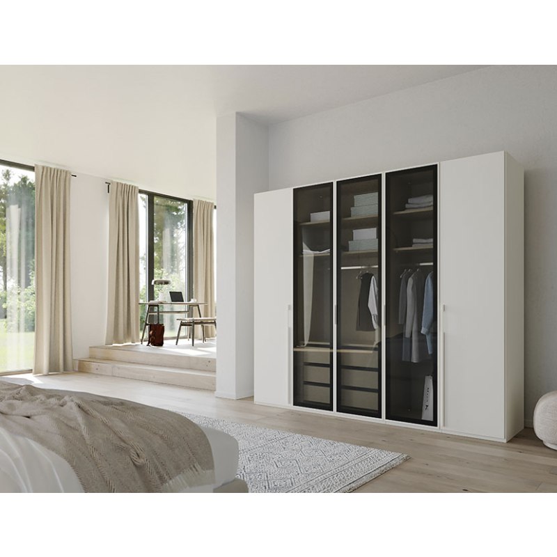 Rauch Maya 5 Door 3 Glass Wardrobe Rauch Maya 5 Door 3 Glass Wardrobe