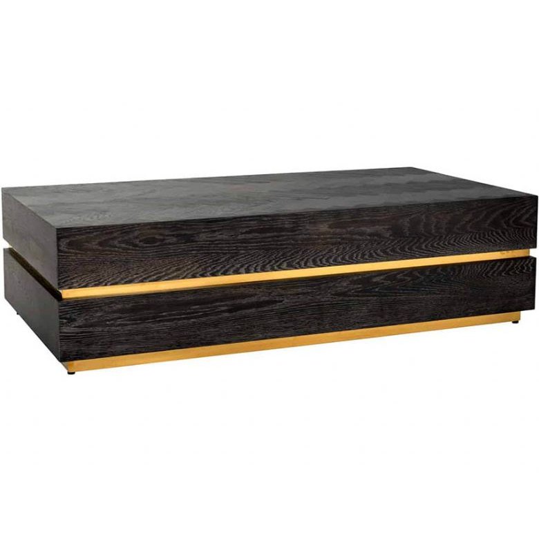 Savoy Gold Rectangular Block Coffee Table Savoy Gold Rectangular Block Coffee Table