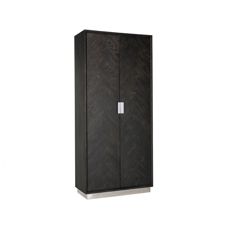 Savoy Silver 2 Door Tall Cabinet Savoy Silver 2 Door Tall Cabinet