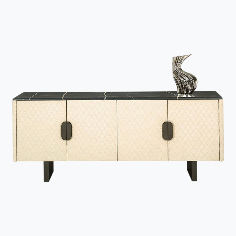 Maverick Leather Quilted Sideboard Maverick Leather Quilted Sideboard