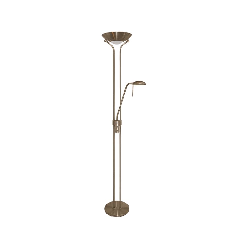 Antique Brass Mother & Child Halogen Floor Lamp Antique Brass Mother & Child Halogen Floor Lamp