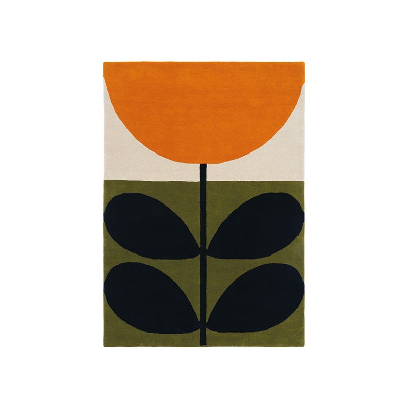 Orla Kiely Stem Black Rug 180cm x 120cm Orla Kiely Stem Black Rug 180cm x 120cm