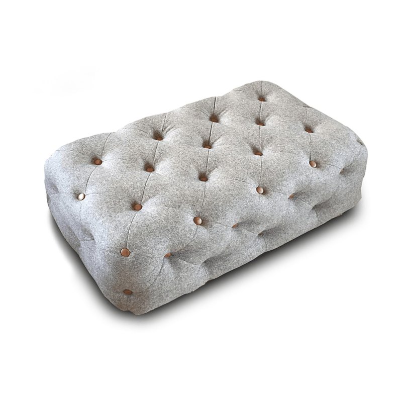 Chester Club Rectangle Button Footstool Chester Club Rectangle Button Footstool