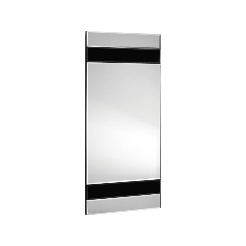 Contemporary Black Glass Mirror Contemporary Black Glass Mirror