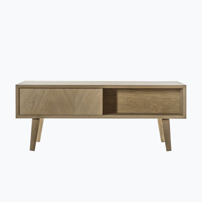 Milan Oak 2 Drawer Coffee Table Milan Oak 2 Drawer Coffee Table