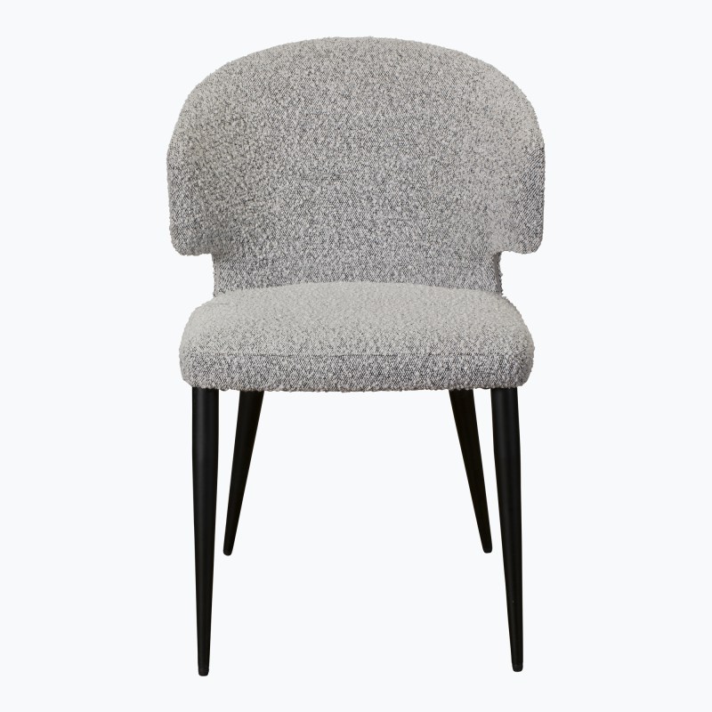 Bella Grey Boucle Dining Chair Bella Grey Boucle Dining Chair