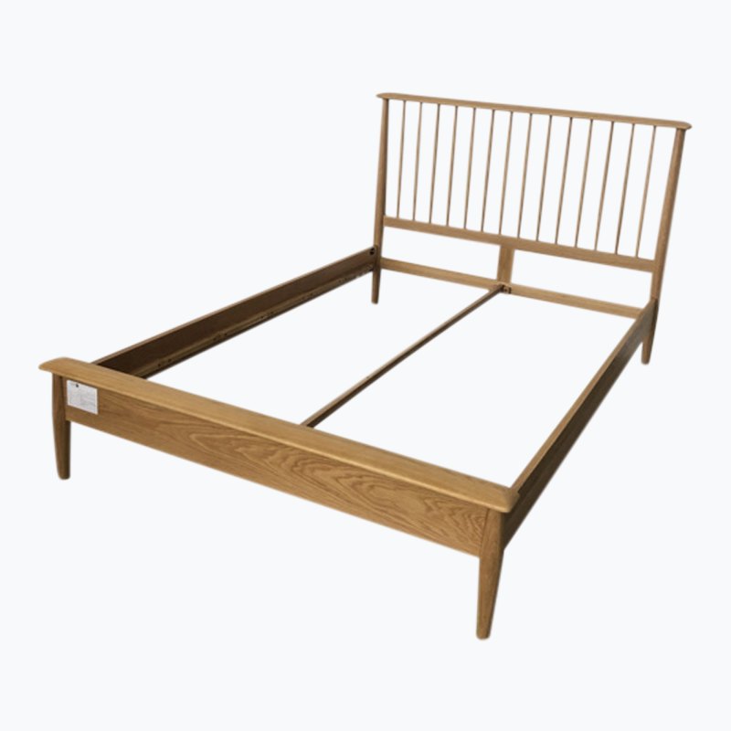 Malin Bedroom 4'6 Oak Low Foot Bed Frame Malin Bedroom 4'6 Oak Low Foot Bed Frame