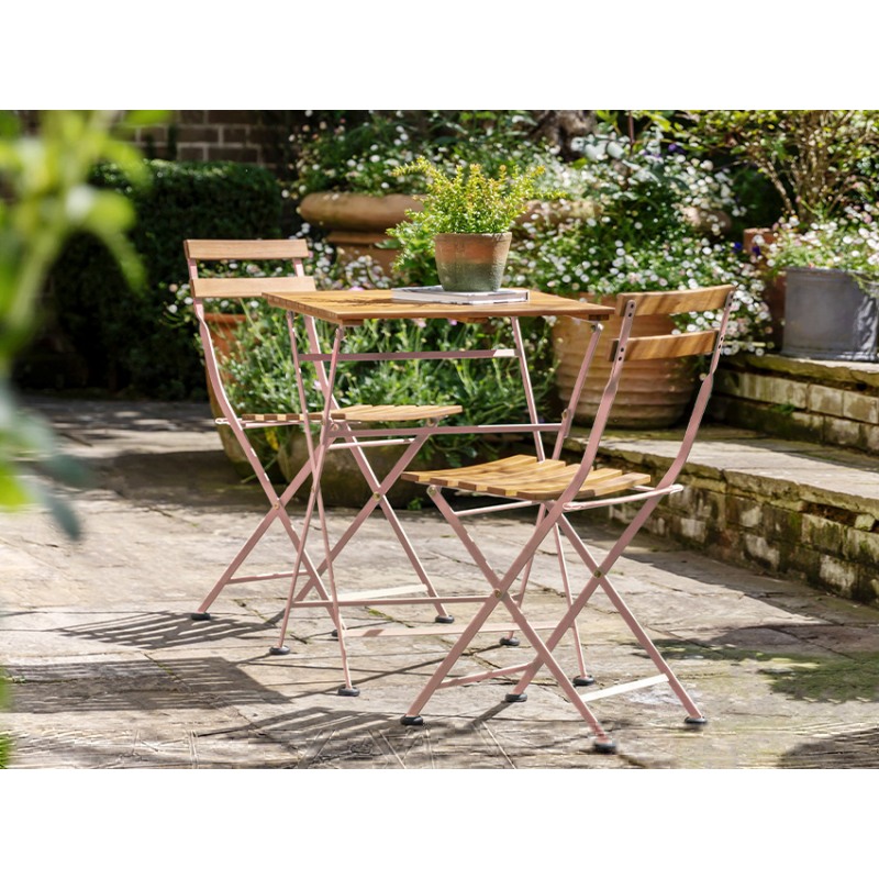 Breda Rose Folding Bistro Set Outdoor Breda Rose Folding Bistro Set Outdoor