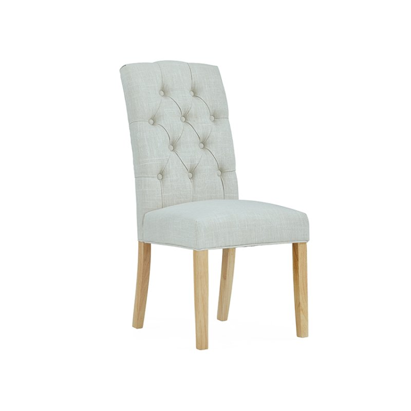 Brenton Dining Natural Button Back Upholstered Dining Chair Brenton Dining Natural Button Back Upholstered Dining Chair