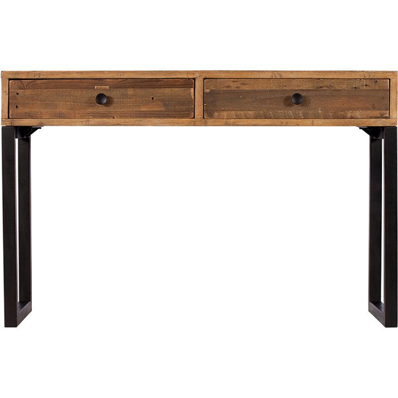 Halsey Reclaimed 2 Drawer Console Table Halsey Reclaimed 2 Drawer Console Table