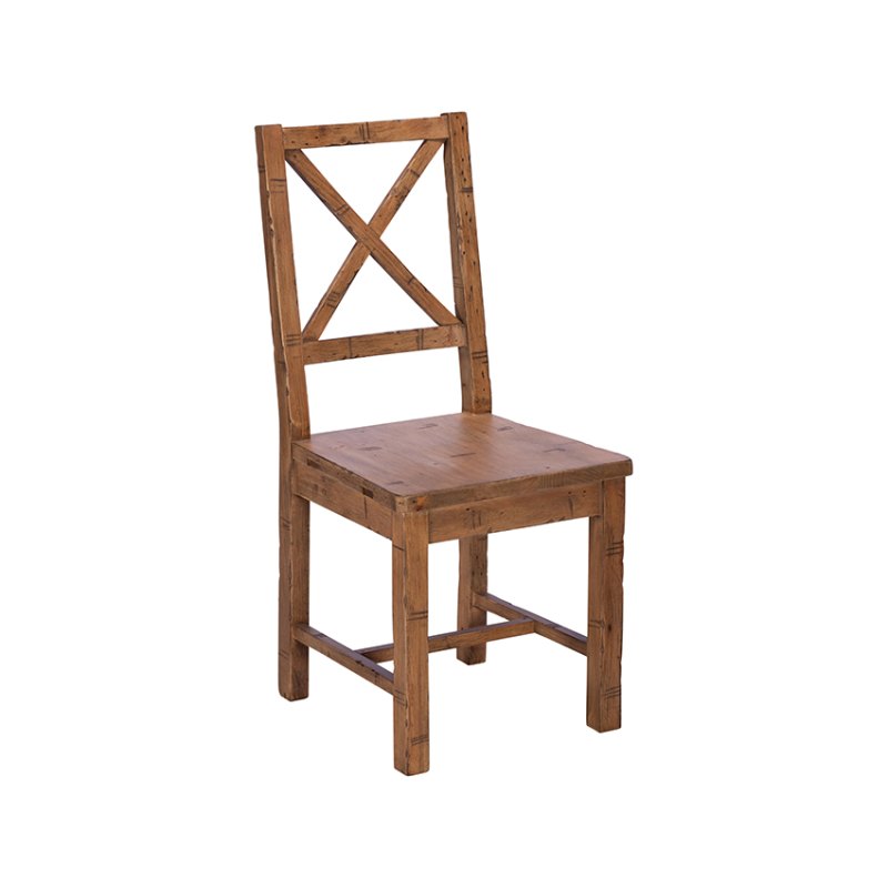 Halsey Reclaimed Cross Back Dining Chair Halsey Reclaimed Cross Back Dining Chair