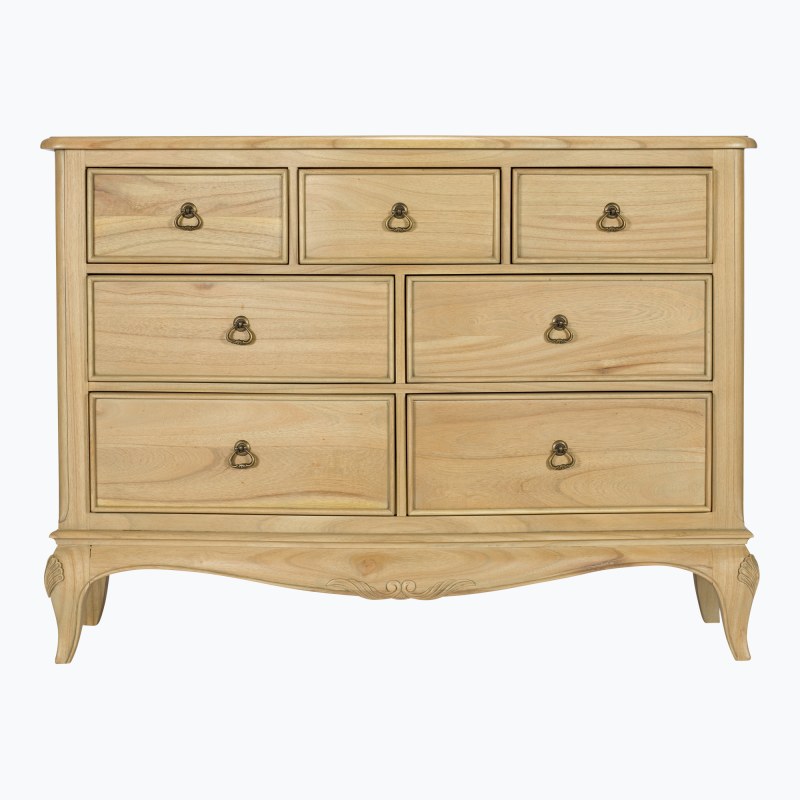 Lorient 7 Drawer Low Wide Chest Lorient 7 Drawer Low Wide Chest