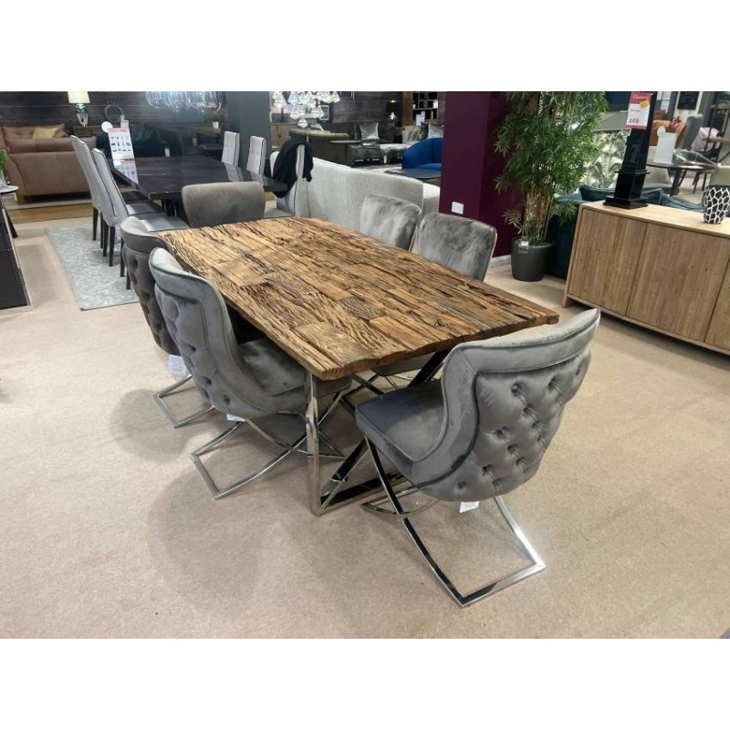 Chelsea 2m Dining Table and 6 x Fitzrovia Chairs Chelsea 2m Dining Table and 6 x Fitzrovia Chairs