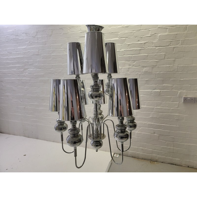 Silver Cones Chandelier Silver Cones Chandelier