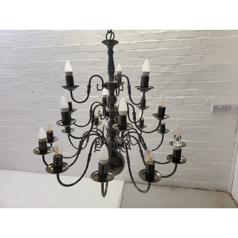 Flemish Chandelier in Gunmetal Flemish Chandelier in Gunmetal