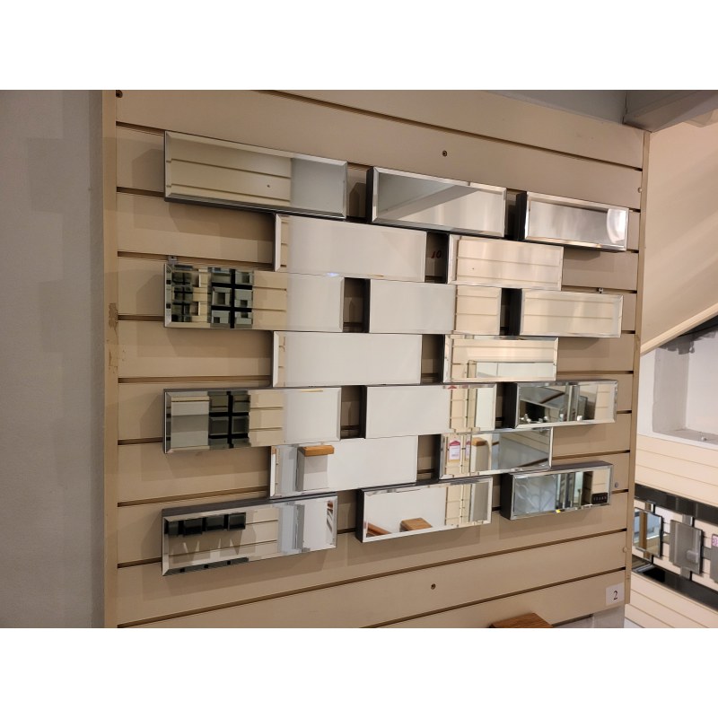 All Glass Multi Panel Brickwork Mirror All Glass Multi Panel Brickwork Mirror