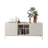 Pica 202cm Sideboard with inside central shelf Veneer Wood Pica 202cm Sideboard with inside central shelf Veneer Wood