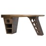 Aviator Half Wing Vintage Jet Brass Desk