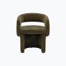 Renzo Green Boucle Dining Chair