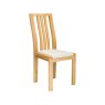 Ercol Bosco Oak Dining Chair Cream Fabric