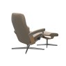 Stressless Consul Large Cross Chair & Stool Stressless Consul Large Cross Chair & Stool