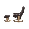 Stressless Consul Medium Classic Chair and Stool Stressless Consul Medium Classic Chair and Stool