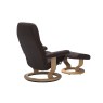 Stressless Consul Medium Classic Chair and Stool Stressless Consul Medium Classic Chair and Stool