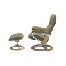 Stressless Consul Medium Chair & Stool Signature Base Stressless Consul Medium Chair & Stool Signature Base