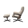 Stressless David Medium Recliner Cross Medium Recliner Chair & Stool Stressless David Medium Recliner Cross Medium Recliner Chair & Stool