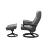 Stressless David Small Recliner Signature Small Chair & Stool Stressless David Small Recliner Signature Small Chair & Stool