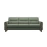 Stressless Fiona 3 Seater Sofa With Wooden Arms Stressless Fiona 3 Seater Sofa With Wooden Arms