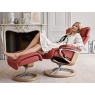 Stressless Magic Medium Chair & Stool Signature Base Stressless Magic Medium Chair & Stool Signature Base