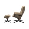 Stressless Mayfair Large Cross Base Chair & Stool Stressless Mayfair Large Cross Base Chair & Stool