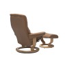 Stressless Mayfair Small Classic Recliner Chair & Stool Stressless Mayfair Small Classic Recliner Chair & Stool