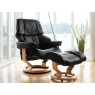 Stressless Reno Medium Chair and Stool Stressless Reno Medium Chair and Stool