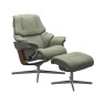 Stressless Reno Medium Cross Chair & Stool Stressless Reno Medium Cross Chair & Stool