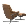 Stressless Reno Large Cross Chair & Stool Stressless Reno Large Cross Chair & Stool