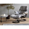 Stressless Reno Large Chair & Stool Signature Base Stressless Reno Large Chair & Stool Signature Base