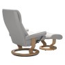 Stressless View Medium Chair & Stool Stressless View Medium Chair & Stool